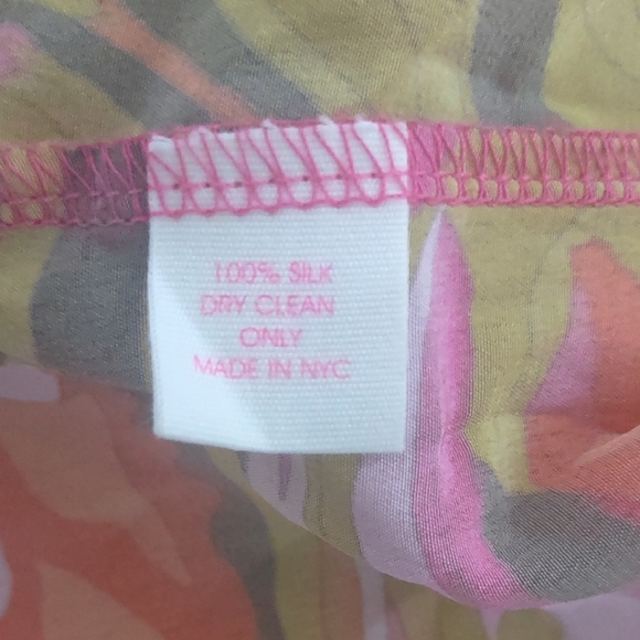 Alice & Trixie Strapless Dress - Pink, Orange and Green Floral - Size XS - Picture 8 of 8